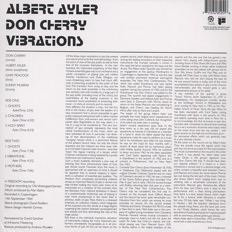 Albert Ayler & Don Cherry - Vibrations