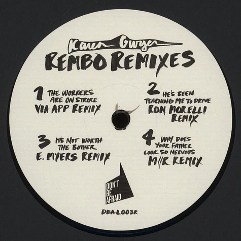 Karen Gwyer - Rembo - The Remixes