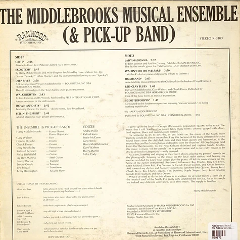 Middlebrooks Musical Ensemble (& Pick-Up Band), The - The Middlebrooks Musical Ensemble (& Pick-Up Band)