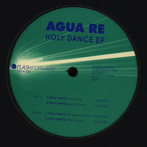Agua Re - Holy Dance Black Vinyl Version