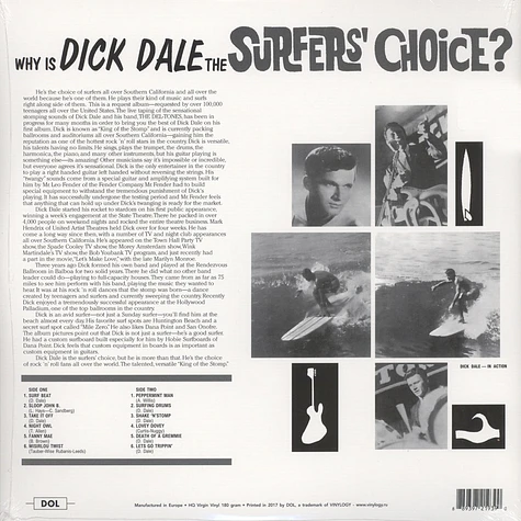 Dick Dale & His Del-Tones - Surfer's Choice Gatefold Sleeve Edition