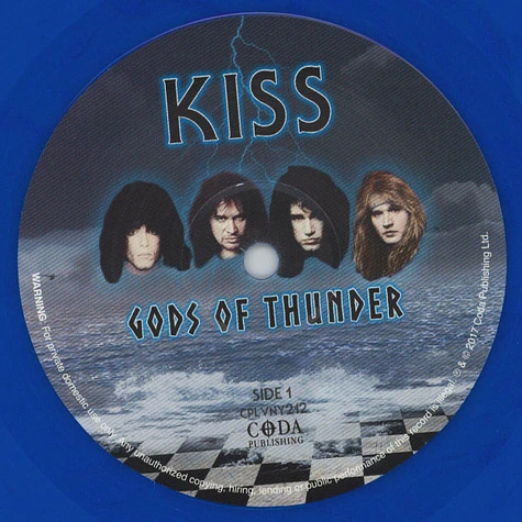 Kiss - Gods Of Thunder Blue Vinyl Edition