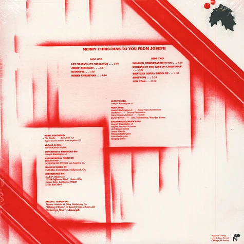 Joseph Washington Jr. - Merry Christmas To You Colored Vinyl Edition