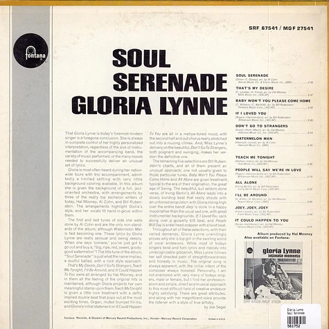 Gloria Lynne - Soul Serenade