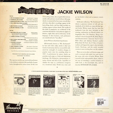 Jackie Wilson - Spotlight On Jackie Wilson