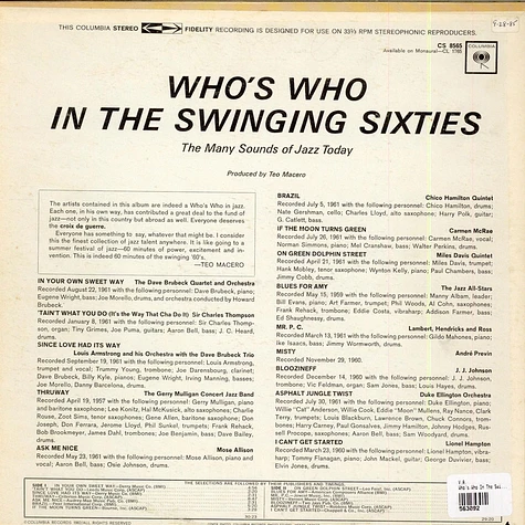 V.A. - Who's Who In The Swinging Sixties