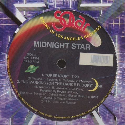 Midnight Star - Freak-A-Zoid / Operator