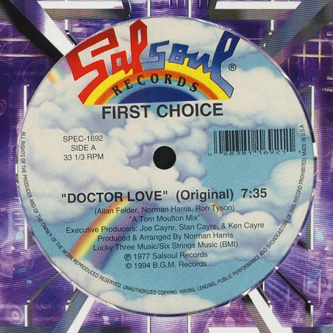 First Choice - Doctor Love / Let No Man Put Asunder