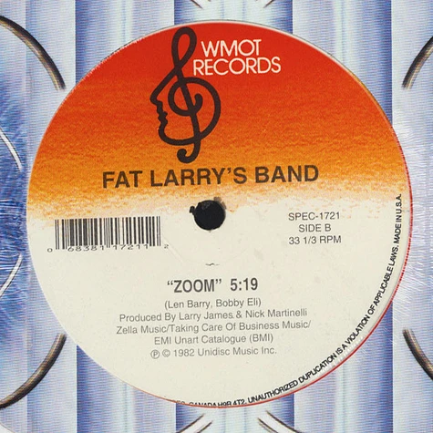 Fat Larry's Band - Act Like You Know / Zoom