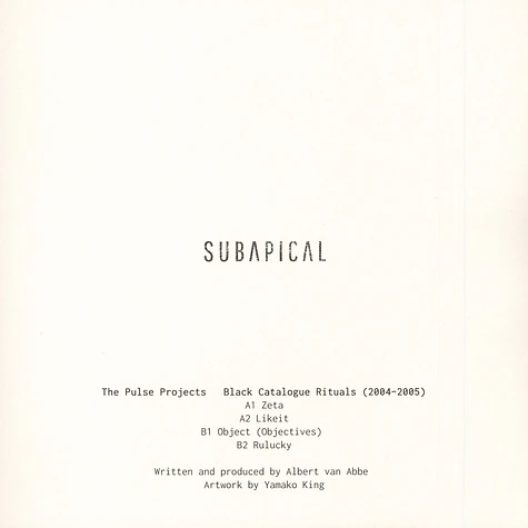 The Pulse Projects - Black Catalogue Rituals 2004-2005