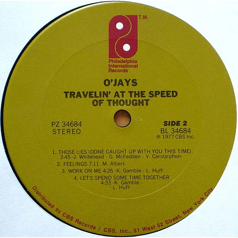 The O'Jays - Travelin' At The Speed Of Thought