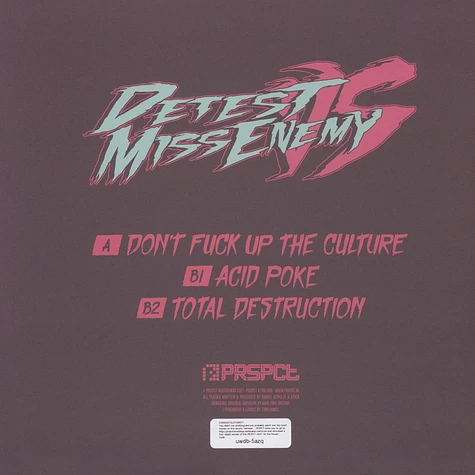 Detest & Miss Enemy - Don't Fuck Up The Culture EP