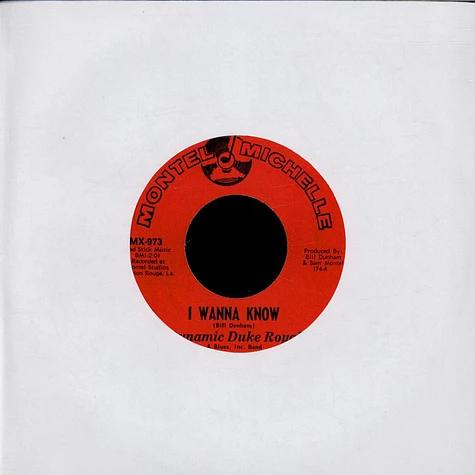 Duke Royal & Blues, Inc. Band - I Wanna Know / Let Me Prove My Love