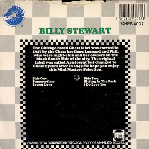 Billy Stewart - Summertime / Secret Love / Sitting In The Park / I Do Love You