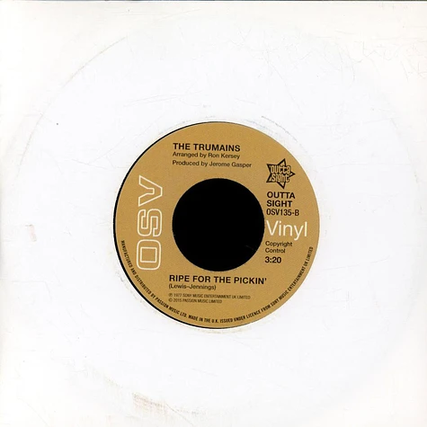The Brothers Featuring George Young / The Trumains - Are You Ready For This / Ripe For The Pickin'