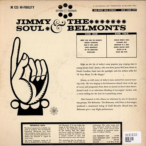 Jimmy Soul And The Belmonts, Charlie Francis - Jimmy Soul And The Belmonts