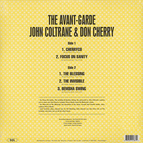 John Coltrane & Don Cherry - The Avant Garde Gatefold Sleeve Edition