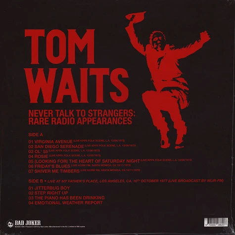 Tom Waits - Never Talk To Strangers: Rare Radio Appearanc