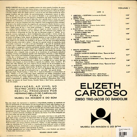Elizeth Cardoso & Zimbo Trio & Jacob Do Bandolim - Vol. 1