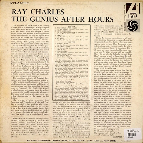 Ray Charles - The Genius After Hours