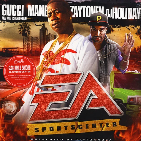 Gucci Mane & Zaytoven - EA Sportscenter Red & Gold Splattered Vinyl Edition