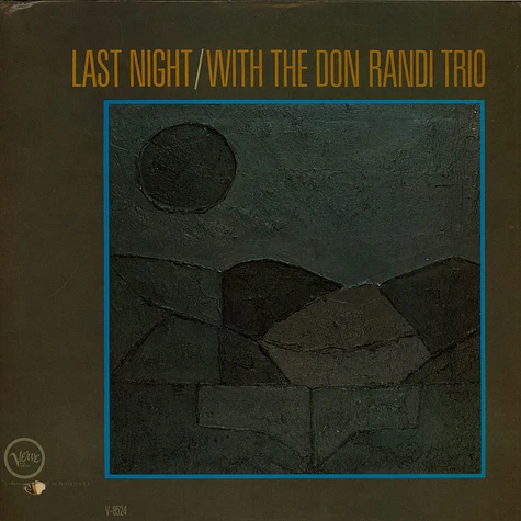 Don Randi Trio - Last Night / With The Don Randi Trio