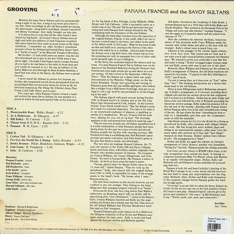 Panama Francis And The Savoy Sultans - Grooving