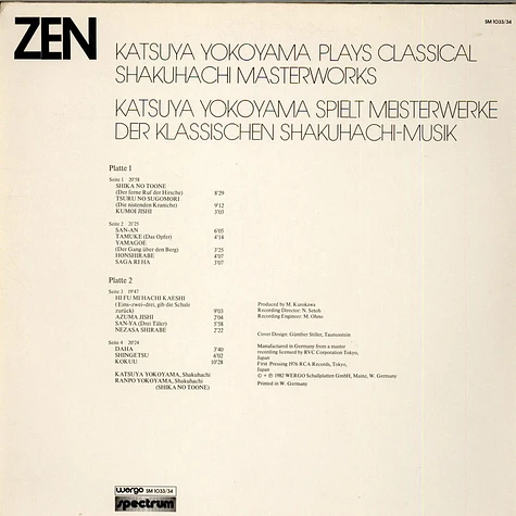 Katsuya Yokoyama - Zen - Katsuya Yokoyama Plays Classical Shakuhachi Masterworks