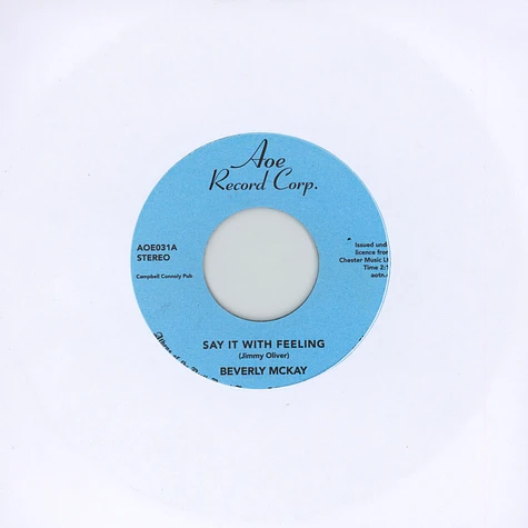 Beverly Mckay - Say It With Feeling