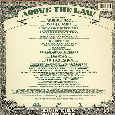 Above The Law - Livin’ Like Hustlers