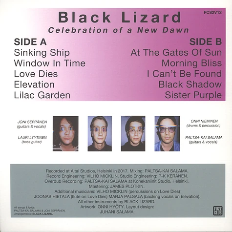 Black Lizzard - Celebration Of A New Dawn