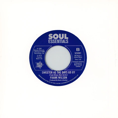 Frank Wilson - Do I Love You / Sweeter As The Days Go By