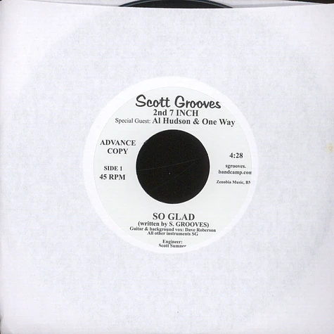 Scott Grooves - So Glad Feat. Al Hudson & One Way / Oceans Of Thoughts And Dreams