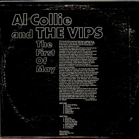 Al Collie And The VIPs - The First Of May