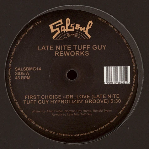 First Choice & Double Exposure - Dr Love / Everyman / Love Having You Guys Around (Late Nite Tuff Guy Reworks)