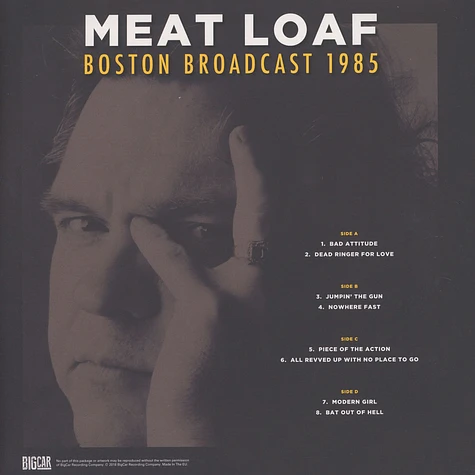 Meatloaf - Boston Broadcast 1985