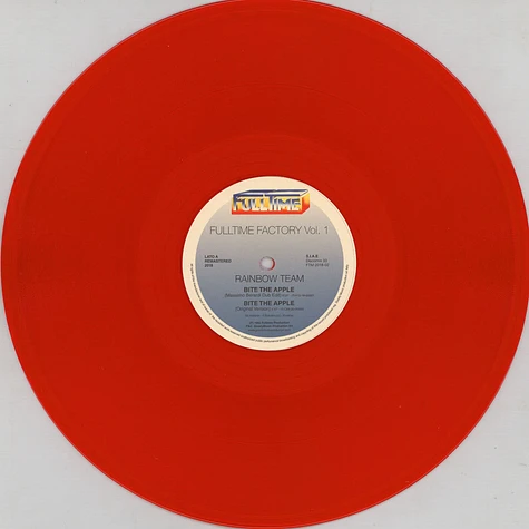 Rainbowteam / Selection - Fulltime Factory Volume 1 Transparent Red Vinyl Edition