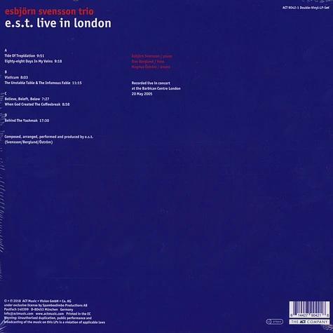 E.S.T. Esbjörn Svensson Trio - Live In London
