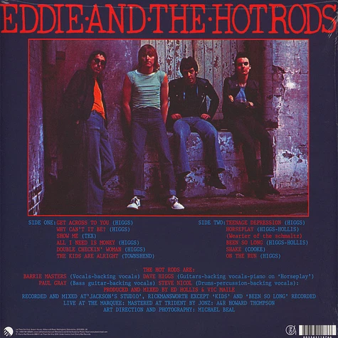 Eddie And The Hot Rods - Teenage Depression White Vinyl Edition