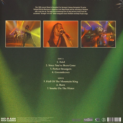 Rainbow - Rockpalast 1995 - Black Masquarade Volume 2 Clear Vinyl Edition