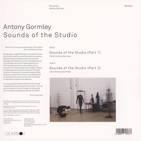 Antony Gormley - Sounds Of The Studio