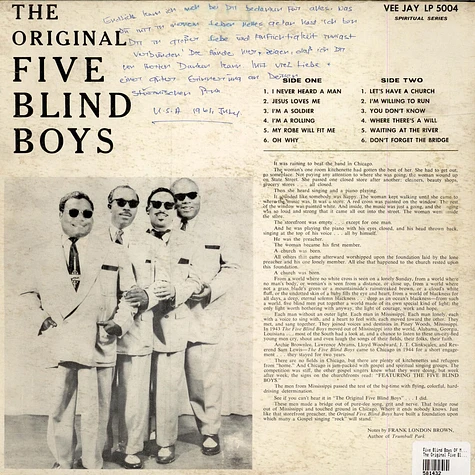 Five Blind Boys Of Mississippi - The Original Five Blind Boys