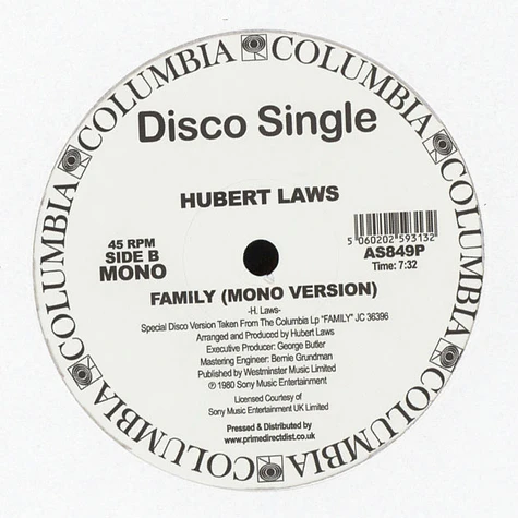 Hubert Laws - Family