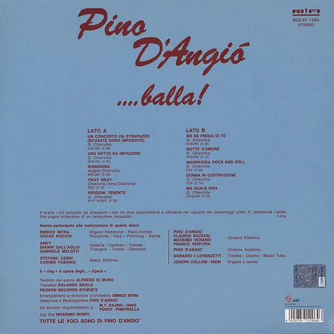 Pino D’Angio - ...Balla! Blue Vinyl Edition