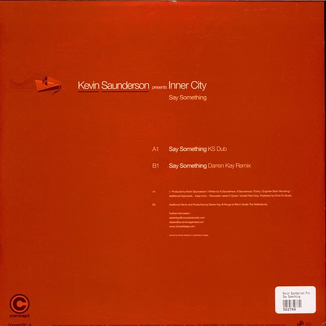 Kevin Saunderson Presents Inner City - Say Something