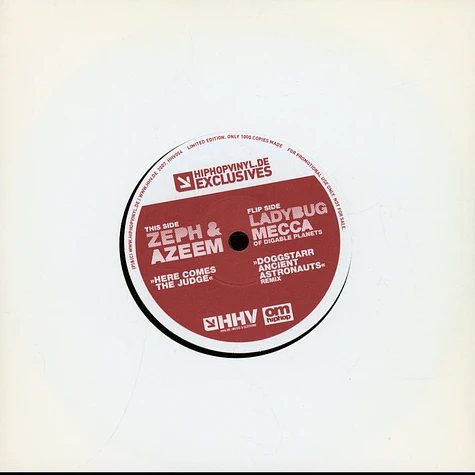 Zeph & Azeem / Ladybug Mecca - Here Comes The Judge / Doggstarr (Ancient Astronauts Remix)