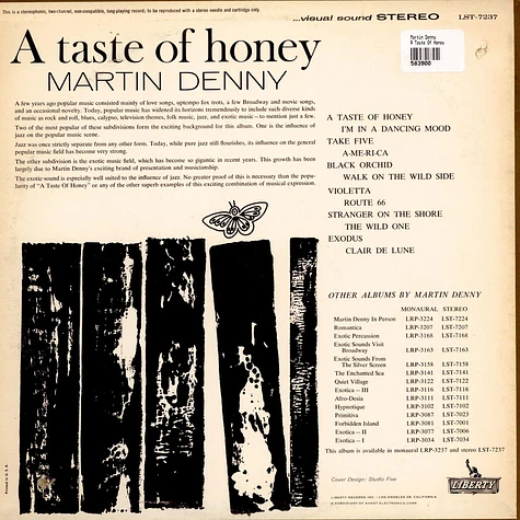Martin Denny - A Taste Of Honey