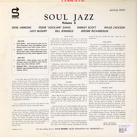 The Prestige All Stars - Soul Jazz Volume 2