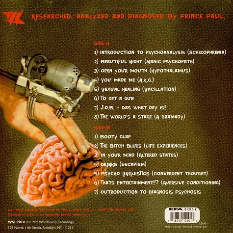 Prince Paul - Psychoanalysis (What Is It?)