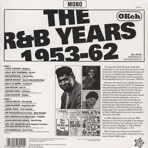 V.A. - OKeh - The R&B Years 1953-62